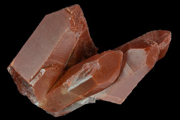 Natural, Red Quartz Crystal Cluster - Morocco #126110